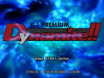 K-1 Premium 2004 Dynamite!! (Japan) screen shot title